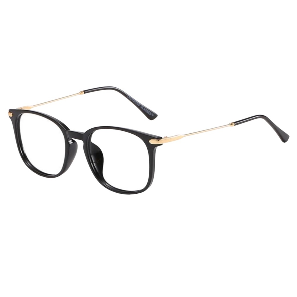 Ladyboss | Classics | Anti-Blue Light Glasses | Black Polished Frames | OS